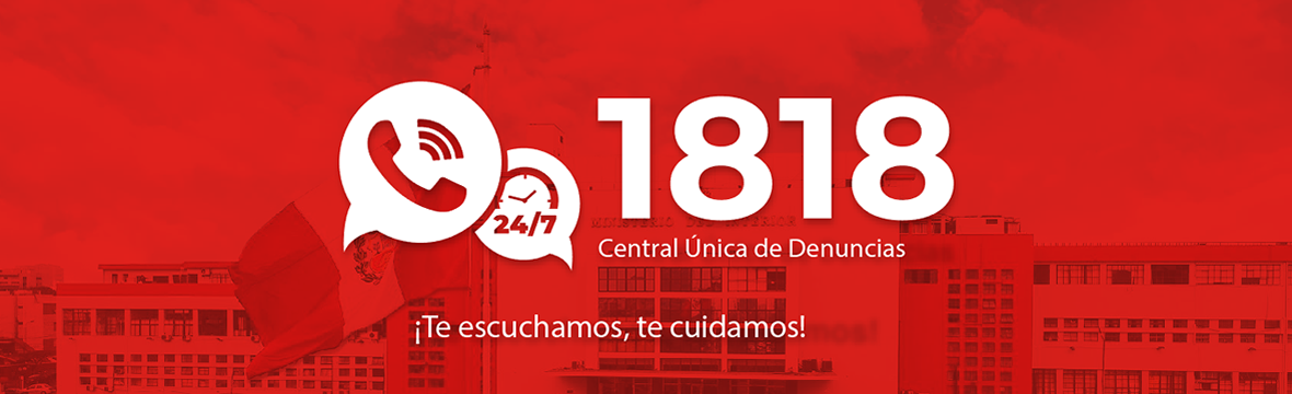 Central Única de Denuncias, te escuchamos, te cuidamos.